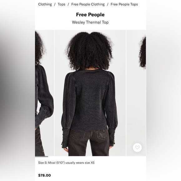 Free People Wesley Thermal Top - Picture 7 of 10